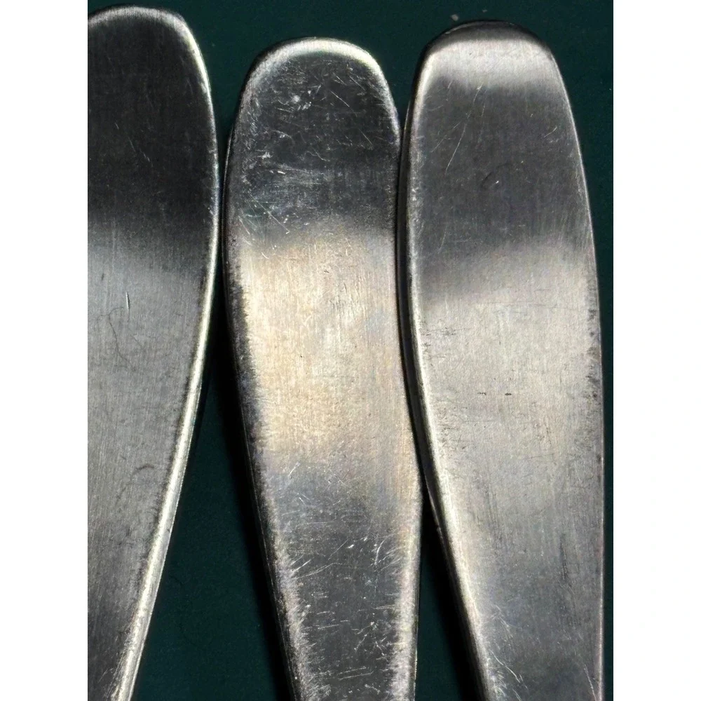 Oneida 18/10 Stainless Steel Serving Set Fork Slotted Solid Spoon 3 Piece Silver